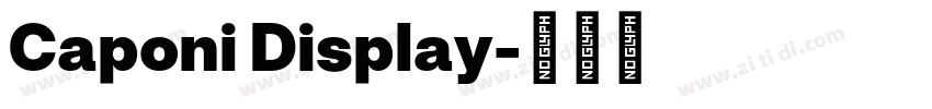 Caponi Display字体转换 Caponi Display字体转换